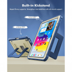 INFILAND iPad A16 Tam Korumal Klf (11 in)-Marine Sand