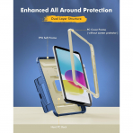 INFILAND iPad A16 Tam Korumal Klf (11 in)-Marine Sand