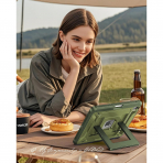 INFILAND iPad A16 Tam Korumal Klf (11 in)-Military Green