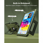 INFILAND iPad A16 Tam Korumal Klf (11 in)-Military Green