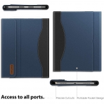 Infiland iPad Pro Business Standl Klf (12.9 in)(4.Nesil)-Navy