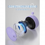 INSMY Tanabilir Bluetooth Hoparlr-Purple