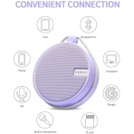 INSMY Tanabilir Bluetooth Hoparlr-Purple