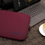 Inateck 15-15.6 in Suya Dayankl Neopren Laptop antas-Wine Red