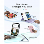 Inateck Apple iPad 10.Nesil Uyumlu Klavyeli K�l�f-Light Pink