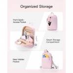 Inateck Sling Bag X-Row Seyahat antas -Pink