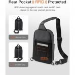 Inateck Sling Bag X-Row Seyahat antas -Black