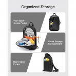 Inateck Sling Bag X-Row Seyahat antas -Black