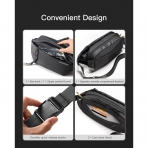 Inateck Sling Crossbody Chest anta(4L)-Black