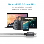 Inateck USB 3.1 Alminyum rgl Kablo-Dark Grey