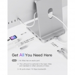 Inateck iMac Balant stasyon Hub -Silver 