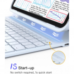 Inateck iPad 10.Nesil Light Klavyeli K�l�f (10.9 in�)-Blue