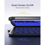 Inateck iPad 10.Nesil Light Klavyeli Klf (10.9 in)-Gray