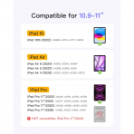 Inateck iPad 10.Nesil Light Klavyeli Klf (10.9 in)-Gray