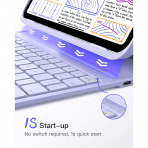 Inateck iPad 10.Nesil Light Klavyeli Klf (10.9 in)-Purple