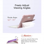 Inateck iPad Aydnlatmal Klavyeli Klf (10.2 in)-Pink