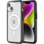 Incipio Grip Serisi iPhone 14 Klf (MIL-STD-810G)-Black/Clear