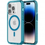 Incipio Grip Serisi iPhone 14 Pro Klf (MIL-STD-810G)-Bluejay/Clear