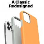 Incipio iPhone 12 Duo Serisi Klf (MIL-STD-810G)-Clementine Orange/Gray