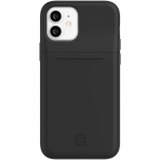 Incipio iPhone 12 Stashback Kart Blmeli Klf (MIL-STD-810G)-Jet Black