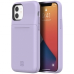 Incipio iPhone 12 Stashback Kart Blmeli Klf (MIL-STD-810G)-Lilac Purple