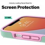 Incipio iPhone 12 Pro Max Duo Serisi Klf (MIL-STD-810G)-Candy Mint/Pink