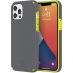 Incipio iPhone 12 Pro Max Duo Serisi Klf (MIL-STD-810G)-Gray/Volt Green