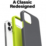 Incipio iPhone 12 Pro Max Duo Serisi Klf (MIL-STD-810G)-Gray/Volt Green