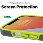 Incipio iPhone 12 Pro Max Duo Serisi Klf (MIL-STD-810G)-Gray/Volt Green