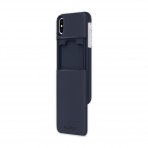 Incipio iPhone XS Max Stashback Kart Blmeli Klf-Blue