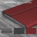 Infiland Galaxy Tab S6 Standl Klf (10.5 in)-Dark Red