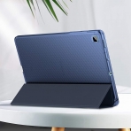 Infiland Galaxy Tab S6 Lite Kalem Blmeli Klf (10.4 in)-Navy