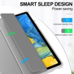 Infiland Galaxy Tab S7 Kalem Blmeli Klf (11 in)-Gray