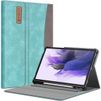 Fintie Galaxy Tab S7 FE Business Standl Klf (12.4 in)-Denim Turquoise