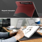 Infland Galaxy Tab S8 Plus Klf-Dark Red