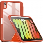 Infiland Kalem Blmeli iPad Mini 6 Klf (8.3 in)-Orange