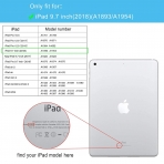 Infiland Apple iPad Kalem Blmeli Klf (9.7 in)-Gray