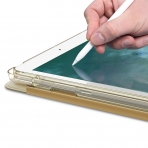 Infiland Apple iPad Kalem Blmeli Klf (9.7 in)-Gold