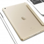 Infiland Apple iPad Kalem Blmeli Klf (9.7 in)-Gold