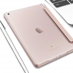 Infiland Apple iPad Kalem Blmeli Klf (9.7 in)-Rose Gold