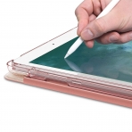 Infiland Apple iPad Kalem Blmeli Klf (9.7 in)-Rose Gold