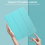Infiland iPad Air Kalem Blmeli Klf (10.9 in)-Sky Blue