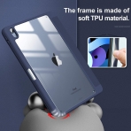 Infiland iPad Air Kalem Blmeli Klf (10.9 in)-Navy