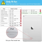 Infiland iPad Kalem Blmeli Klf (10.2 in)(7.Nesil)-Gray
