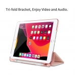 Infiland iPad Kalem B�lmeli K�l�f (10.2 in�)(7.Nesil)-Rose Gold