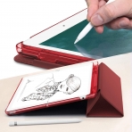 Infiland iPad Kalem B�lmeli K�l�f (10.2 in�)(7.Nesil)-Wine