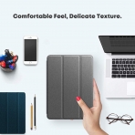 Infiland iPad Mini 5 Kalem Blmeli Klf (7.9 in)-Grey