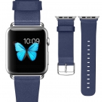 JD Tech Apple Watch Seri 3/2/1 Deri Kay (42mm)-Blue