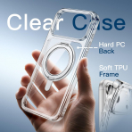 JETech 360 D�ner Halka iPhone 18 Pro Max Standl� K�l�f-Clear