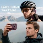 JETech 360 Tam G�vde iPhone 18 Pro Max Manyetik K�l�f-Dark Cherry